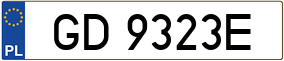 Trailer License Plate